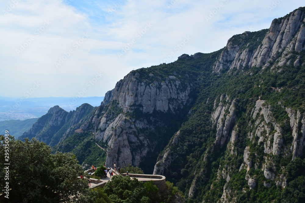Naklejka premium view from the top of mountain