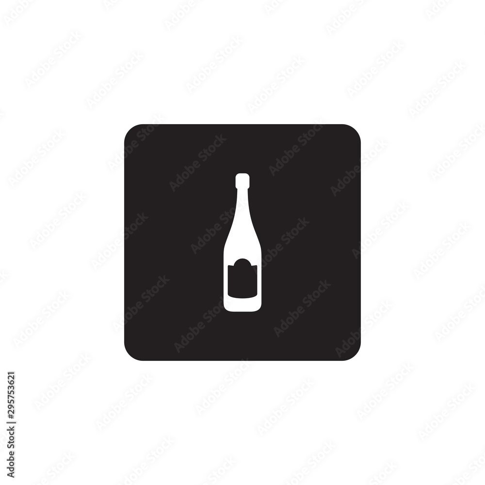 Wine bottle icon symbol vector Wine bottle icon symbol vector