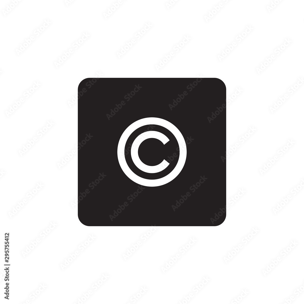 Copyright icon symbol vector Copyright icon symbol vector