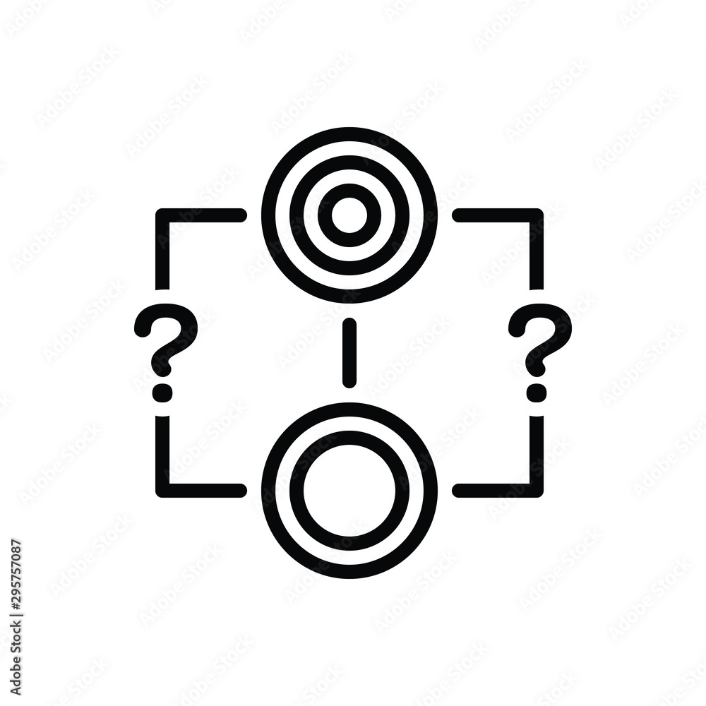 Black line icon for reason Black line icon for reason