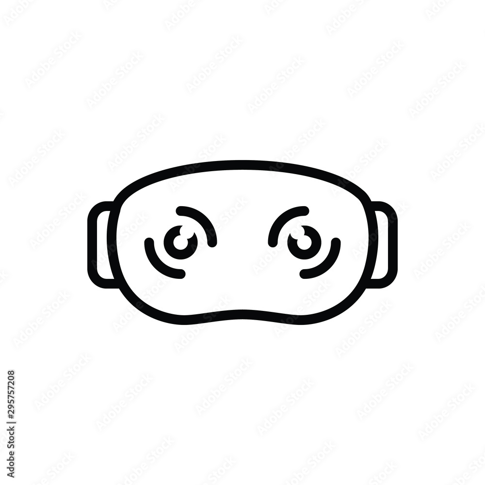 Black line icon for virtually Black line icon for virtually