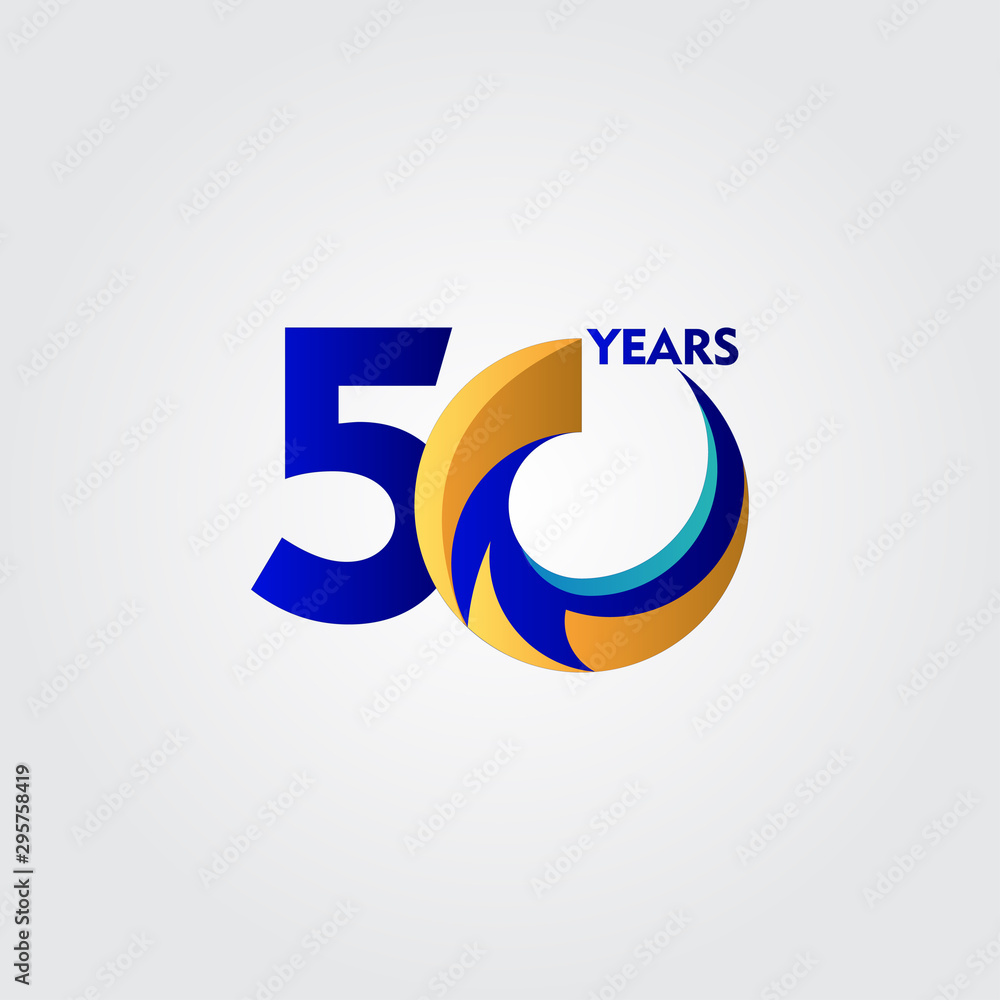 50 Years Anniversary Celebration Vector Template Design Illustration 50 Years Anniversary Celebration Vector Template Design Illustration
