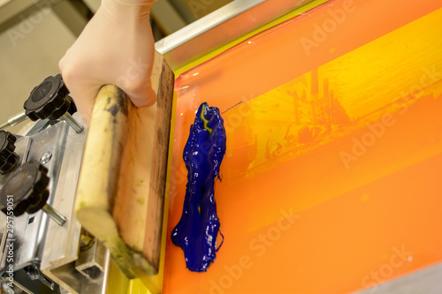 Obraz na plátně screen printing custom t-shirts or posters