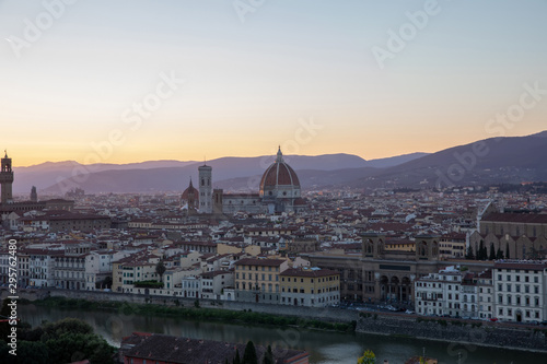 Panoramic view of Florence city from Piazzale Michelangelo