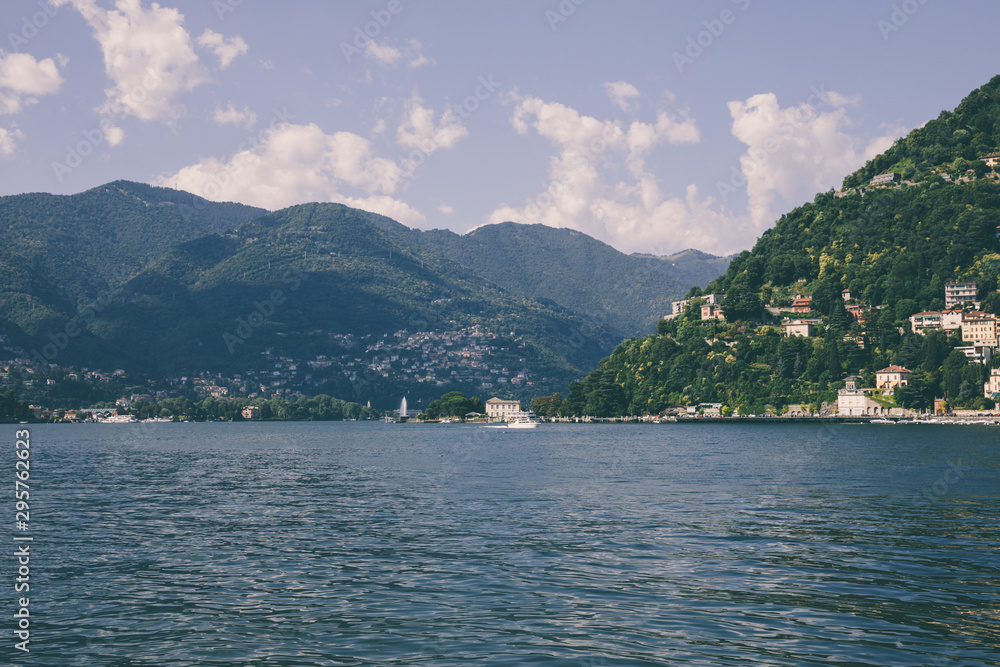 Panoramic view of Lake Como (Lago di Como)