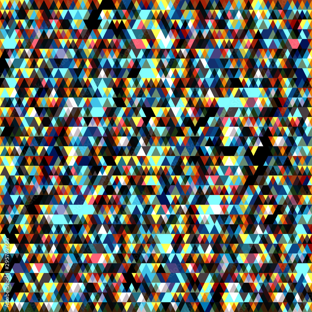Naklejka colored small colored triangles geometric background