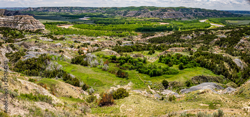 Fotografie Oxbow Overlook at Theodore Roosevelt National Park North Unit