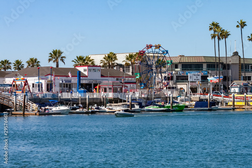 Balboa Fun Zone in Newport Beach California on a sunny spring day