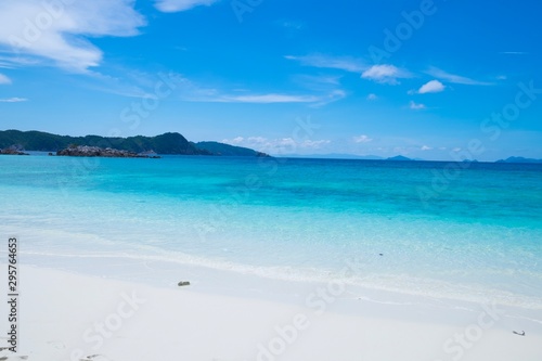 Blue Andaman sea contrast with nice sky