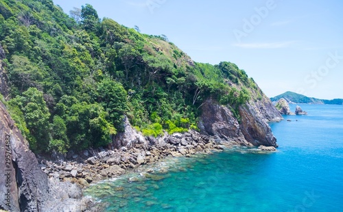 Large island in the sea