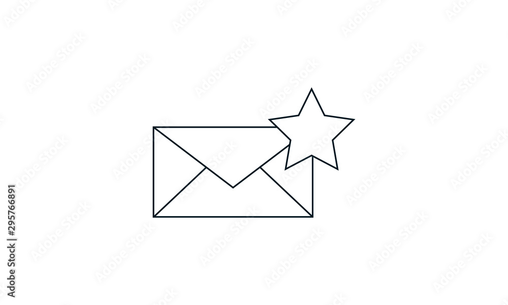 Favorite mail icon for important or saved messages Favorite mail icon for important or saved messages