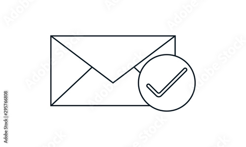 Check mail icon for verifying received messages