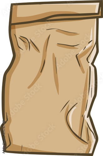 Funny and cute crumpled paper back