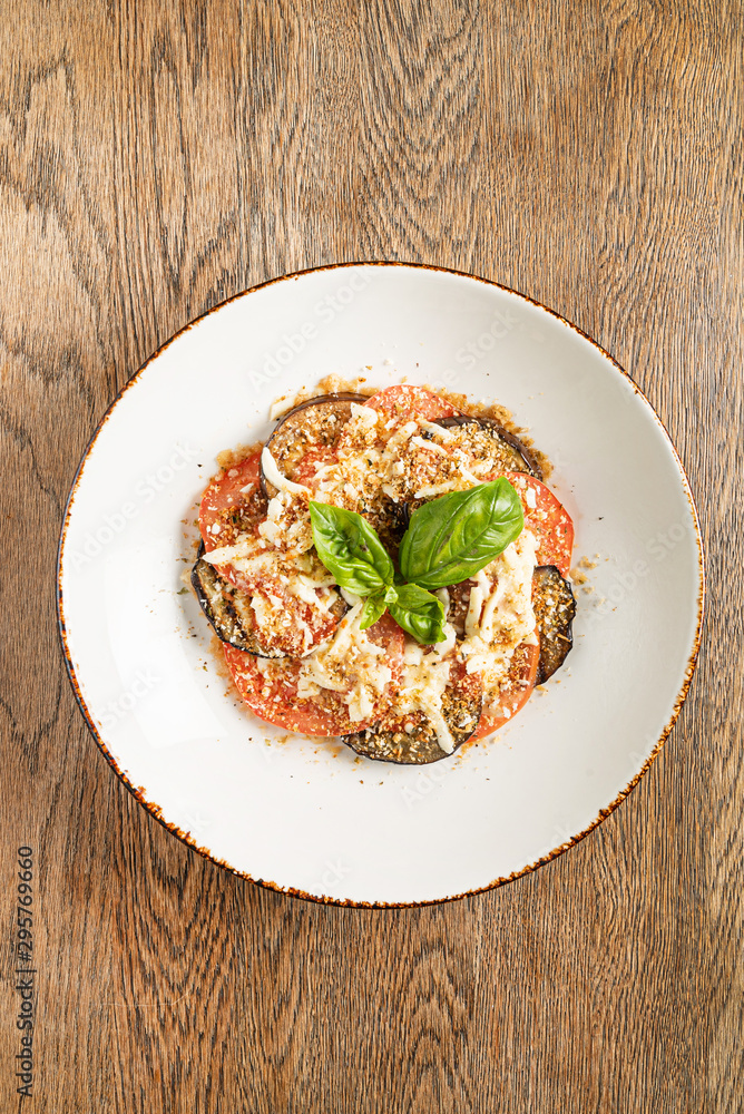 vegetable carpaccio on the wooden background vegetable carpaccio on the wooden background