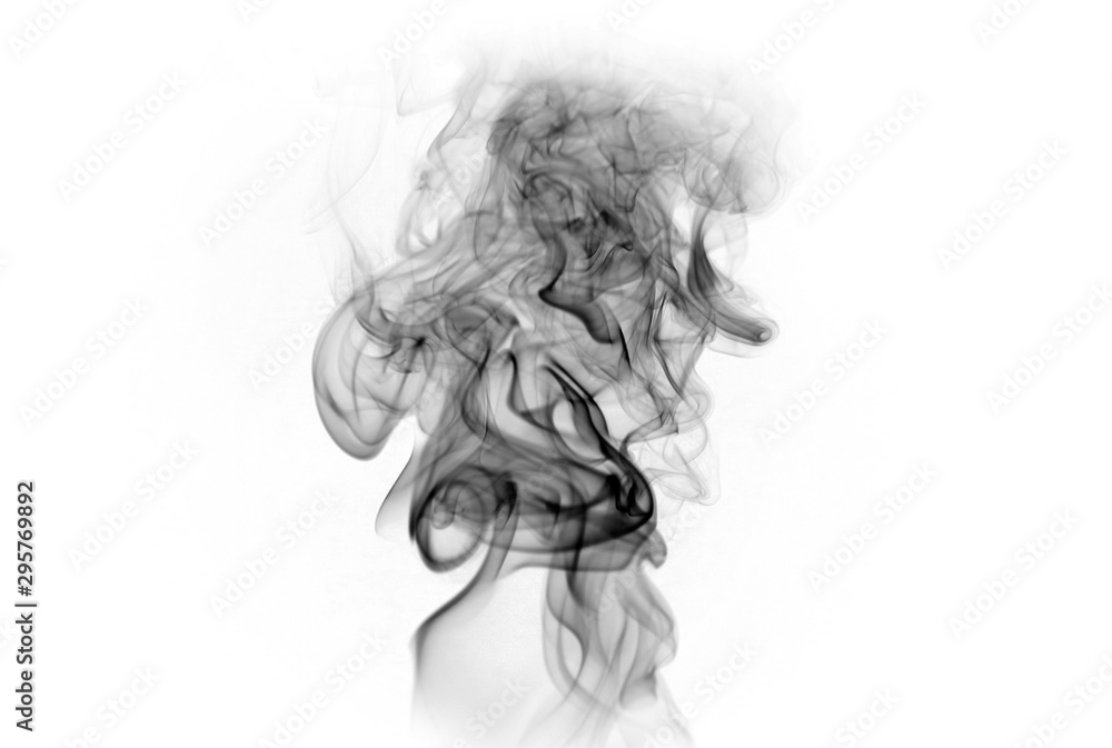 Abstract black fire smoke background