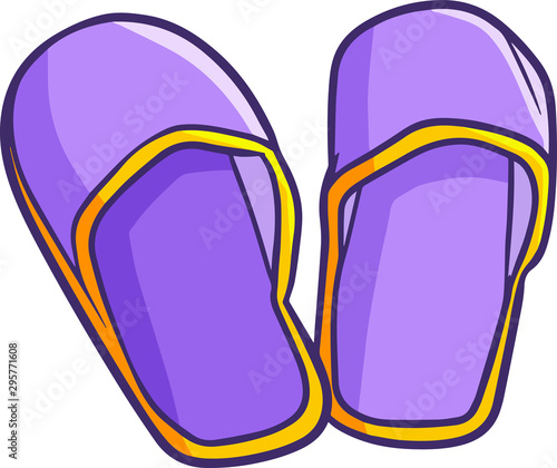 Funny and cute purple slippers for yuor homy relaxation