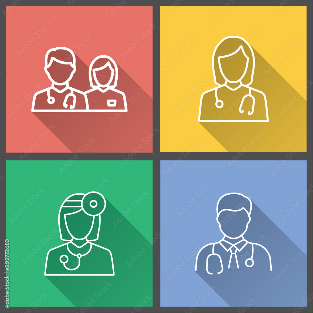 Doctor - vector icon for graphic and web design. Doctor - vector icon for graphic and web design.