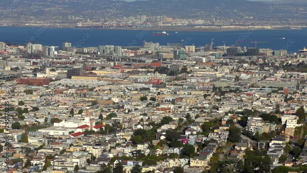 San Francisco Skyline as seen from Twin Peaks in San Francisco, California, USA, 2018 San Francisco Skyline as seen from Twin Peaks in San Francisco, California, USA, 2018
