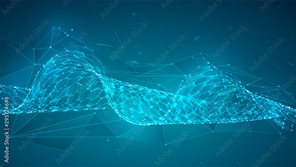 abstract vector background with hexagons. landscape of the virtual world. 3d design abstract vector background with hexagons. landscape of the virtual world. 3d design