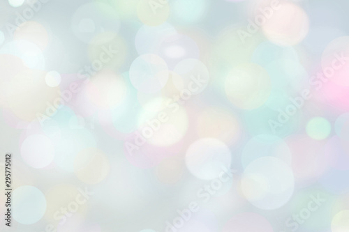 Abstract Multicolored Bokeh circles for Christmas background