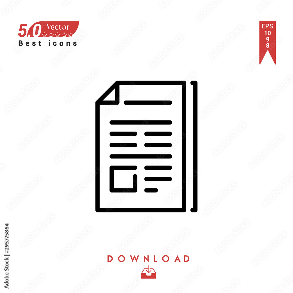 Outline article vector isolated on white background. Graphic design, material-design, Best sellerr icons, mobile application, UI / UX design, EPS 10 format vector Outline article vector isolated on white background. Graphic design, material-design, Best sellerr icons, mobile application, UI / UX design, EPS 10 format vector