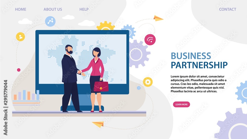 International Business Partnership Landing Page