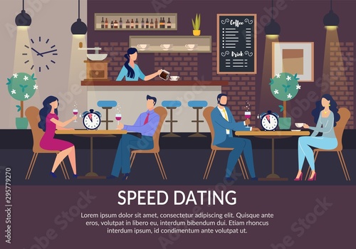 Speed Dating for Lonely People Invitation Poster