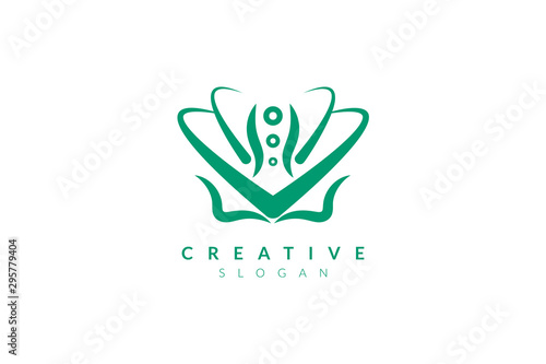 Vector illustration of pelvic bone shape design. Minimalist and simple logo, flat style, modern icon and symbol.