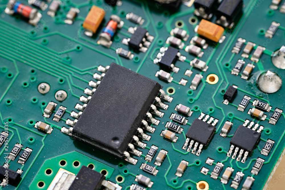 Printed circuit processor in detail. Printed circuit processor in detail.