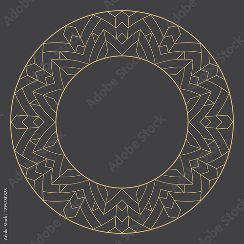 Linear decorative frame.