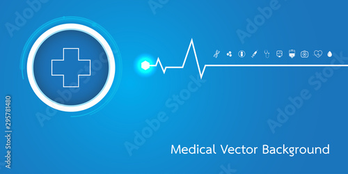 Abstract molecules medical background concept template design Vector Illustration.