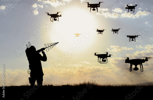 blocking unauthorized drone devices and sabotages