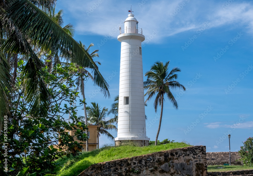 Lighthouse in old town Galle in southern Sri Lanka Lighthouse in old town Galle in southern Sri Lanka