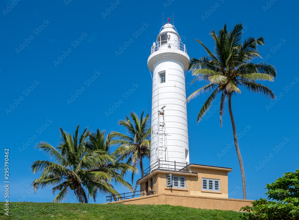 Lighthouse in old town Galle in southern Sri Lanka Lighthouse in old town Galle in southern Sri Lanka