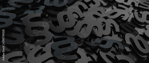 Cuadro en lienzo Black Paragraphs Background