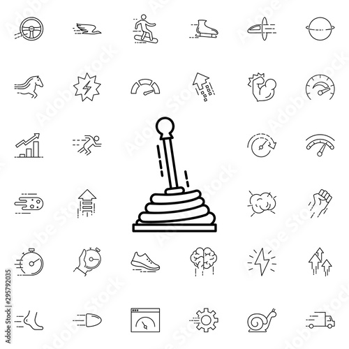 Shift knob icon. Universal set of speed for website design and development, app development
