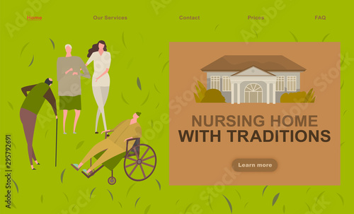 Nursing house landing page
