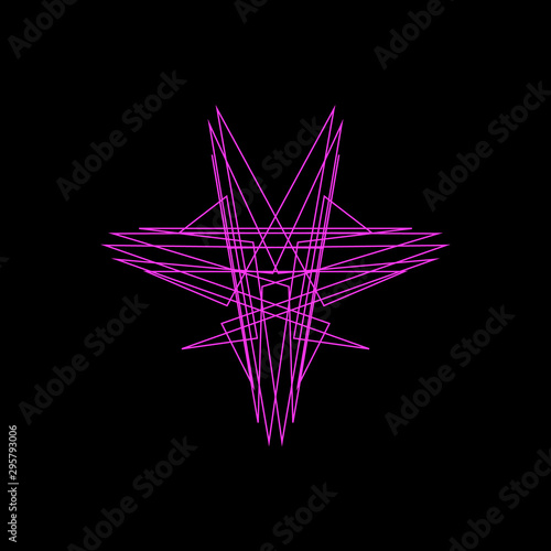 Abstract geometric shape of...