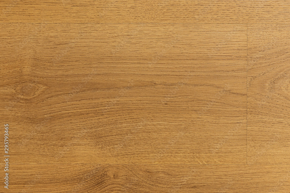 Fototapeta premium Top view of light brown oak laminate