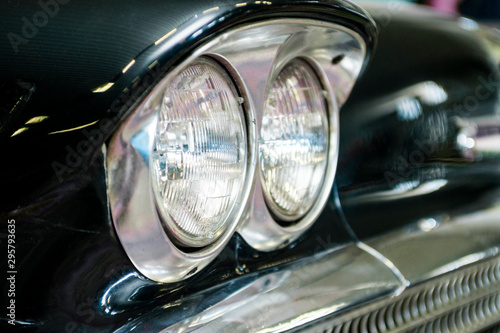 Headlight lamp vintage car. Headlight lamp vintage classic car