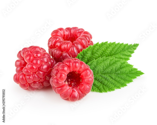 Three berry of raspberries