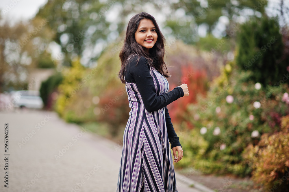 Portrait of young beautiful indian or south asian teenage girl in dress. Portrait of young beautiful indian or south asian teenage girl in dress.