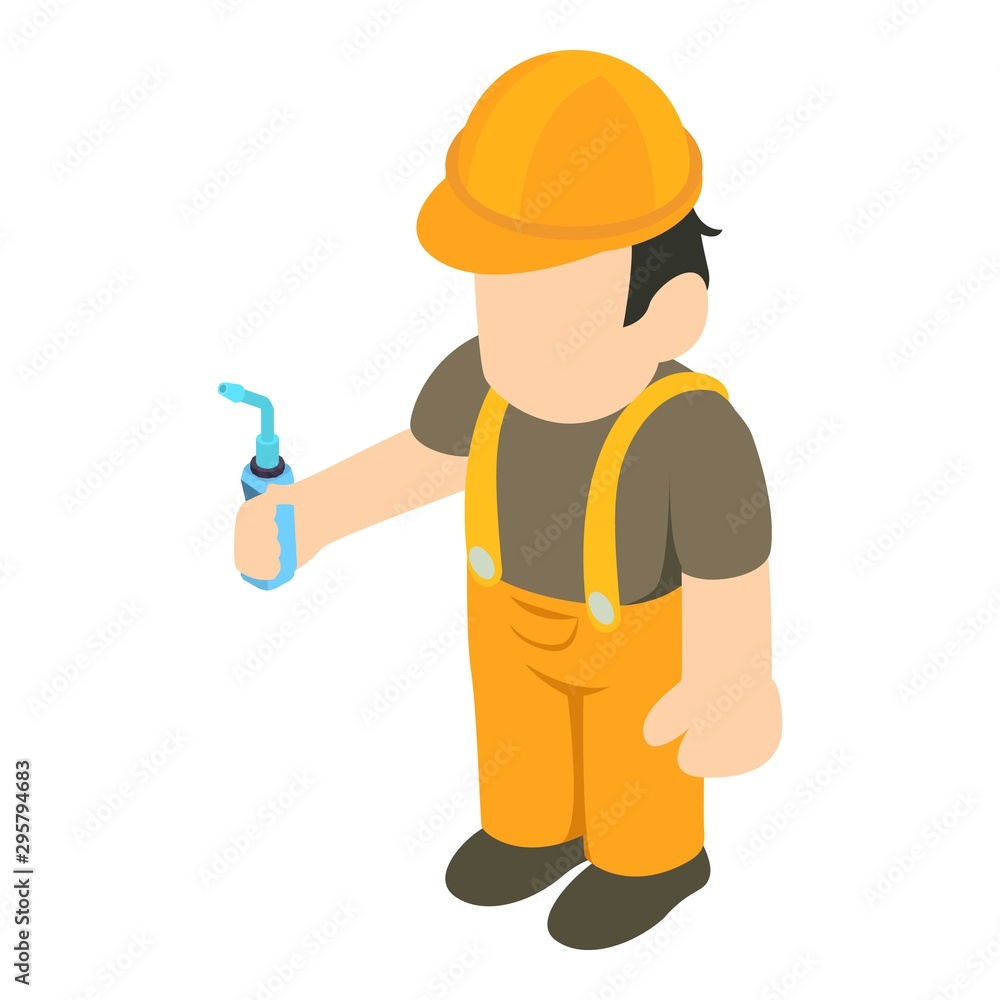 Installation specialist icon. Isometric illustration of installation specialist vector icon for web Installation specialist icon. Isometric illustration of installation specialist vector icon for web
