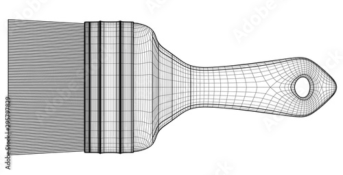 Brush for paiting walls or pictures.