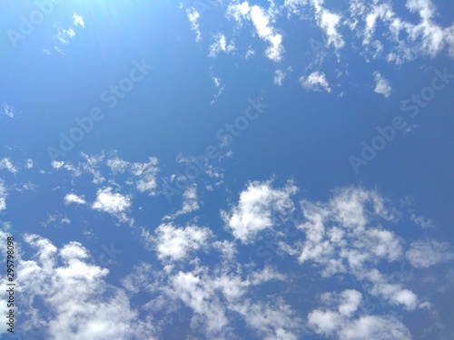 blue sky with clouds