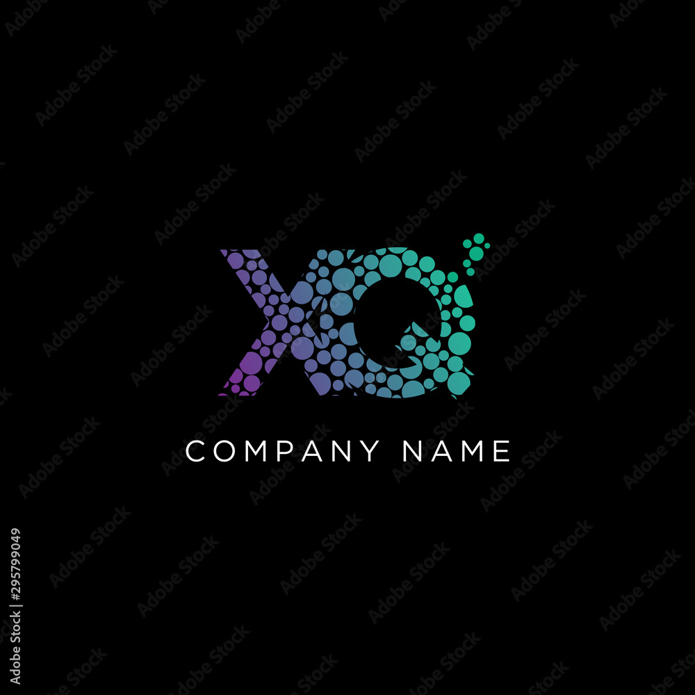 XQ letter Logo Designs,X Initial name logo template XQ letter Logo Designs,X Initial name logo template