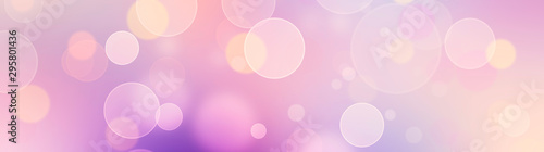 Panoramic bokeh, fits for banners, with place for text, soft colors