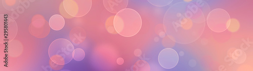 Panoramic bokeh, fits for banners, warm colors