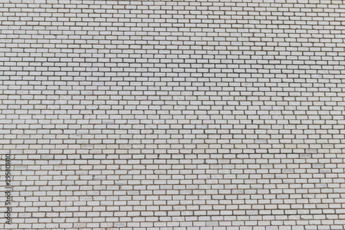 Texture of a white brick wall for background