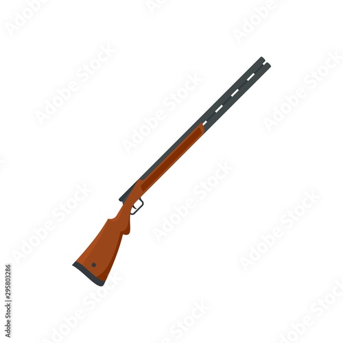 Shotgun icon. Flat illustration of shotgun vector icon for web design